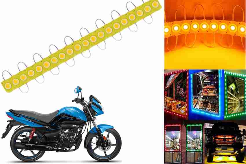 SMARTER RIDE Yellow LED Module Waterproof Lights for Hero Splendor
