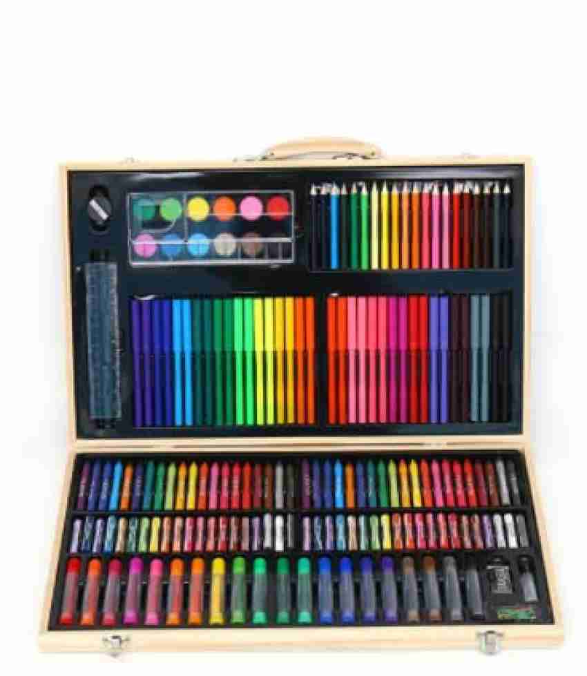 Good Quality 180PCS Professional Drawing Paint Art Set For Kids Children  School Wood Art Set