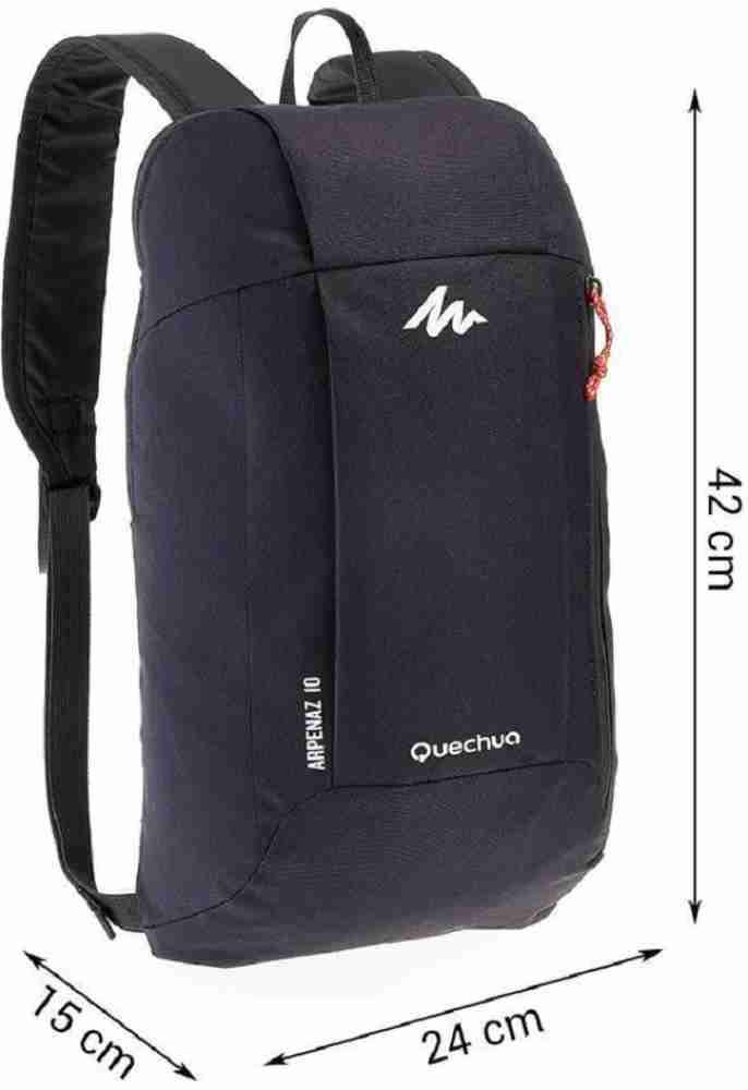 QUEACHUA Quechua by Decathlon HIKING BACKPACK 10L NH100 - BLACK Waterproof  Backpack 10 L Backpack BLACK - Price in India