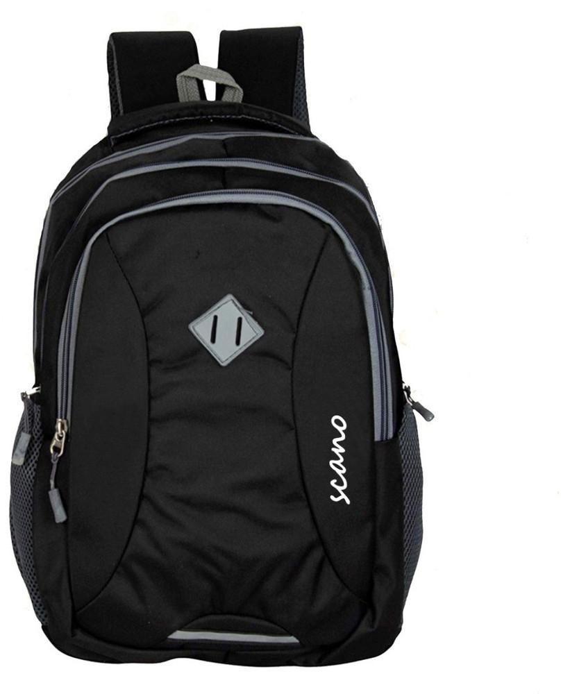 SCANO college bags for girls Boys Waterproof School Bag 30 L Laptop Backpack BLACK Price in India Flipkart