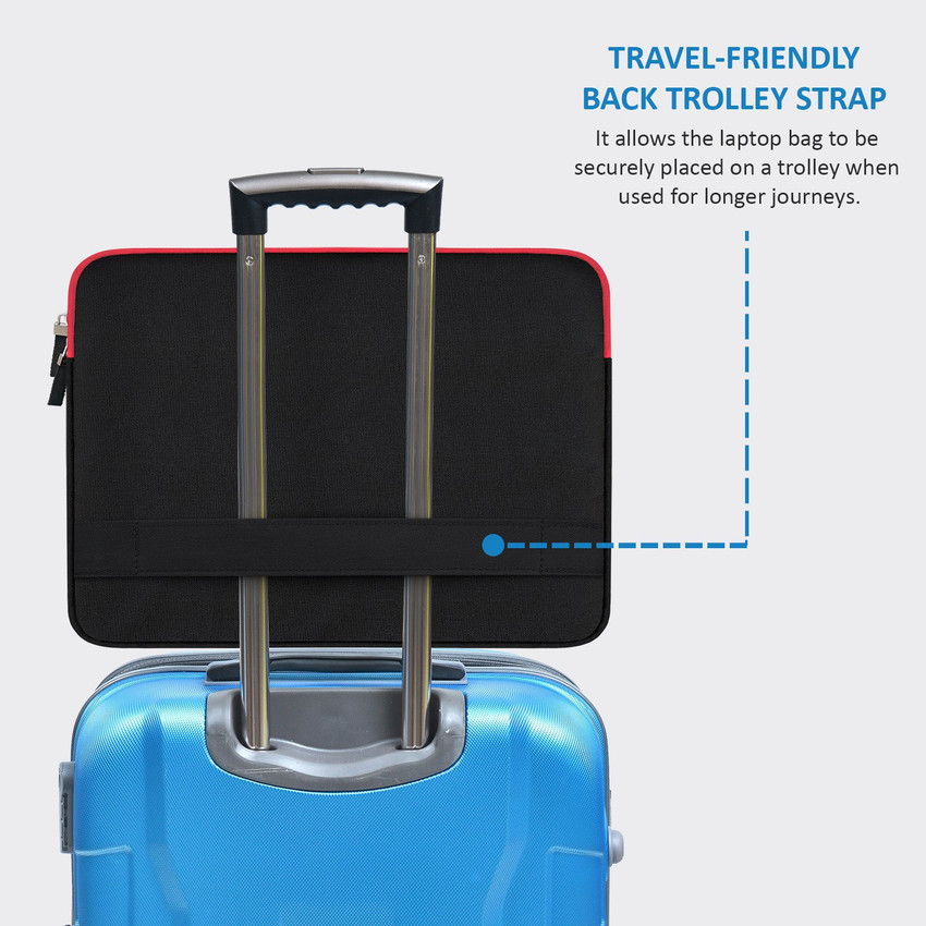 Luggage trolley strap outlet
