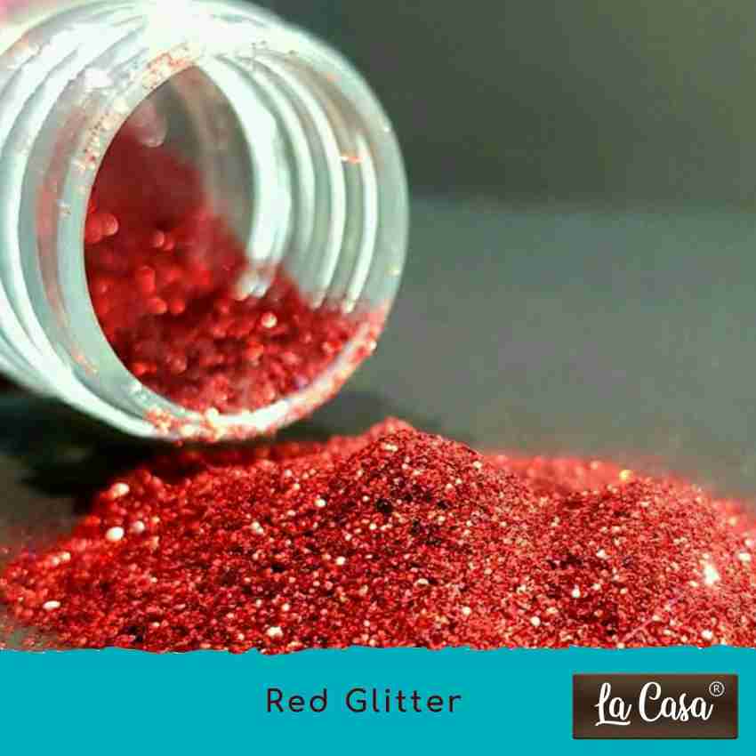 Bakewareind Red Glitter For Cake Decoration ,5gram