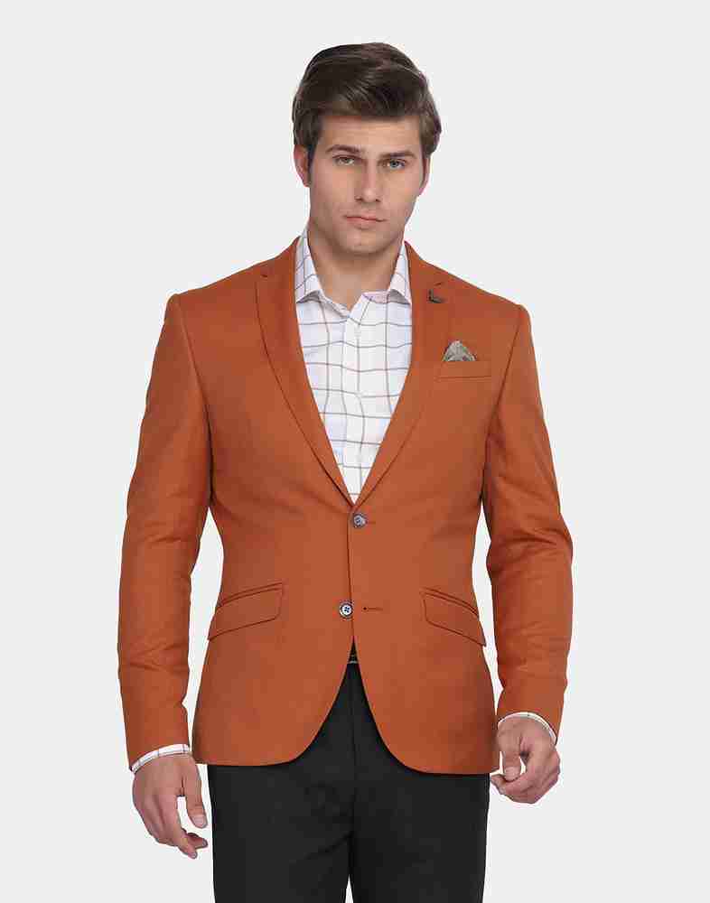 Blazer orange colour sale