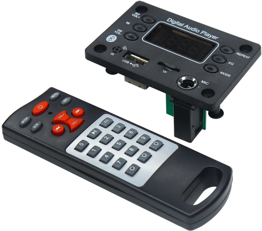 Electronic Spices Digital Audio Player Bluetooth MP3 Decoding Board Module  and Remote Control MP3 Car FM Modulator