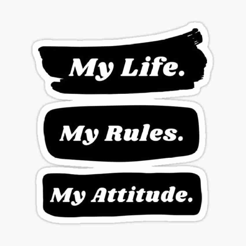 Attitude bike logo sales stickers