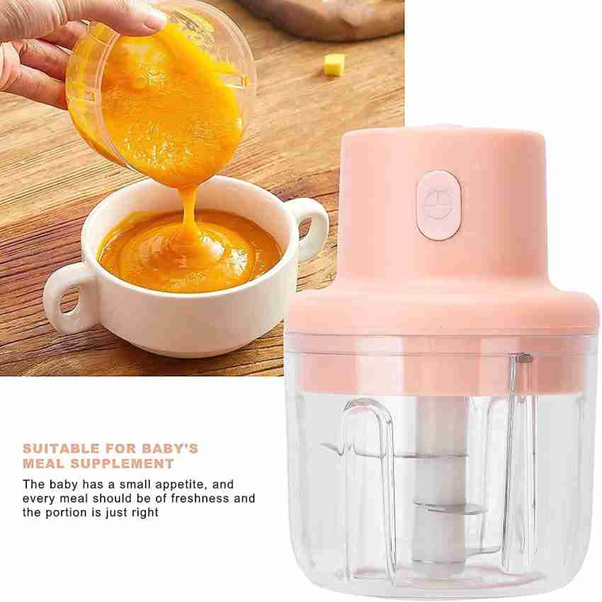 Wireless Electric Mini Garlic Chopper Small Wireless Food Processor  Portable Mini Garlic Choppers Blender Mincing Waterproof USB Charging 350  ml For