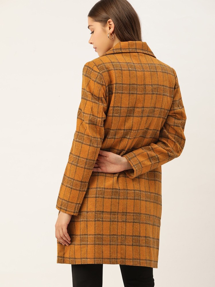 Dressberry Polyester Checkered Coat - Buy Dressberry Polyester Checkered  Coat Online at Best Prices in India