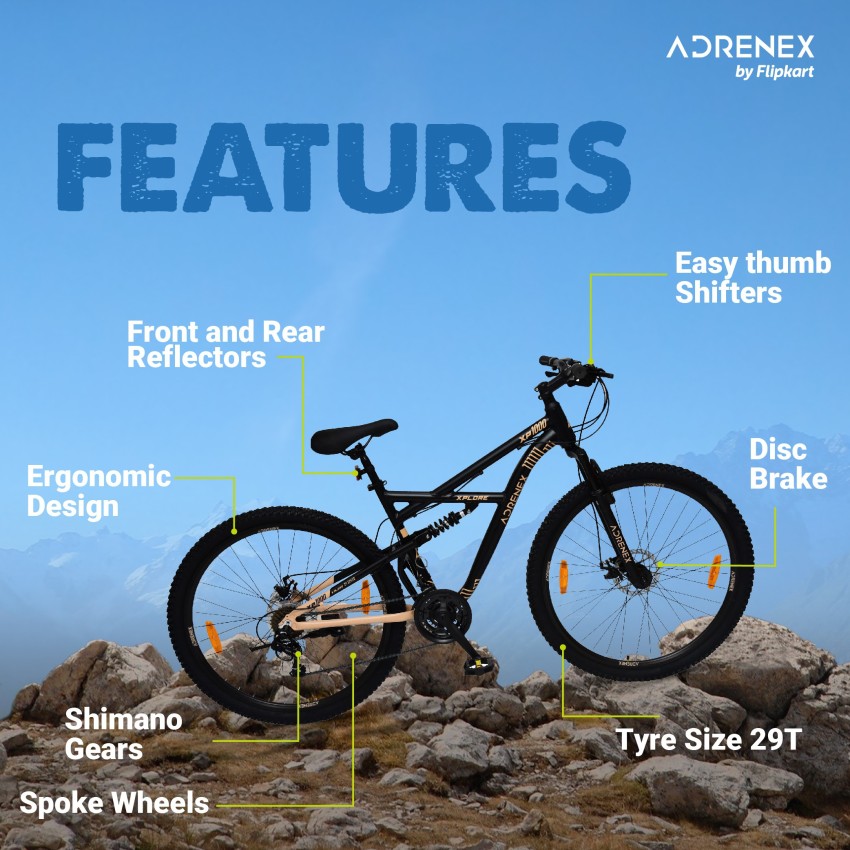 Adrenex by Flipkart Xplore XP 1000 29 T Mountain Cycle Price in