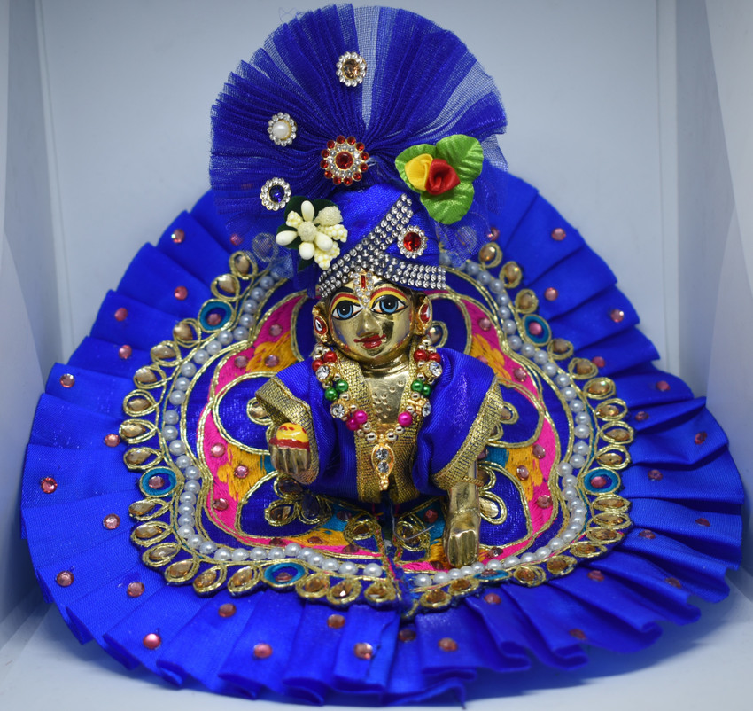 Darshan Laddu Gopal Dress Size 4 8 Inch including Dress Pagdi