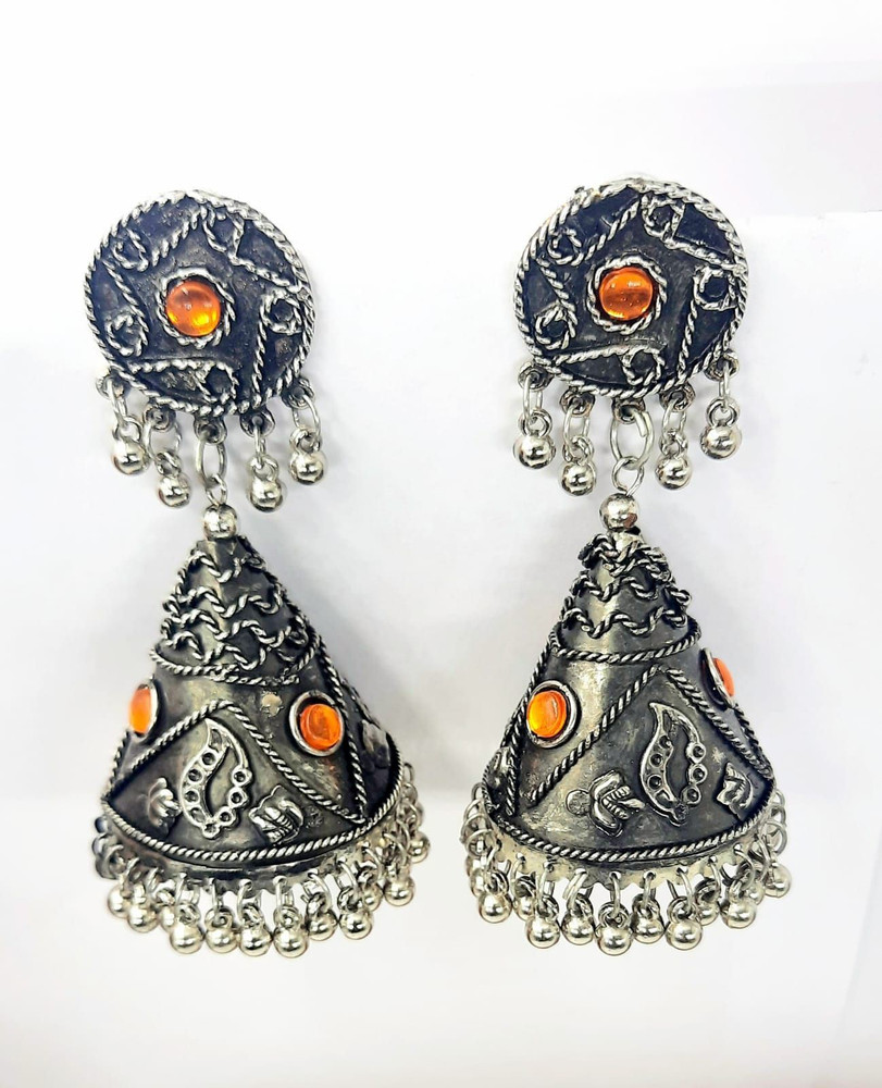Flipkart Buy JUST IN JEWELLERY Oxidized Antique Silver KDM Lock Key Dangler Earrings For Girls Women Alloy Drops Danglers Earring Set Online at Best Prices in India
