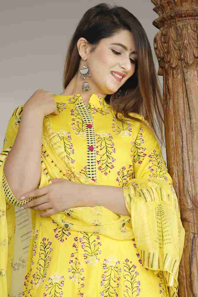 Radhe Fashion Women Kurta Pant Dupatta Set - Buy Radhe Fashion Women Kurta  Pant Dupatta Set Online at Best Prices in India