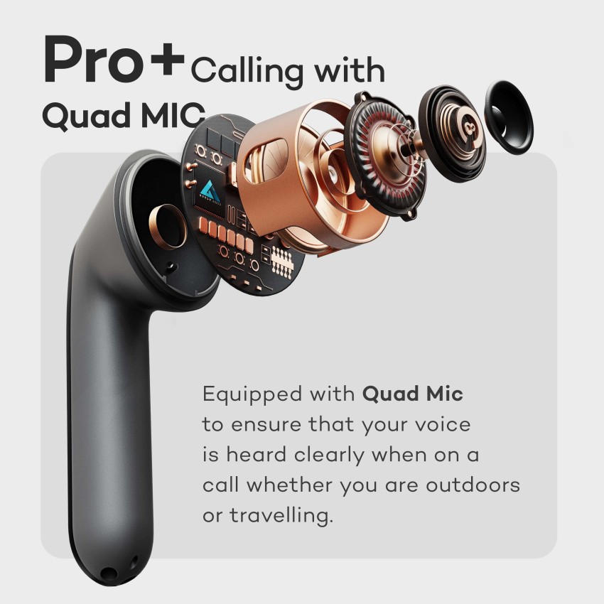 Boult Airbass Probuds with Quad mic ENC 24hrs Playtime Fastest