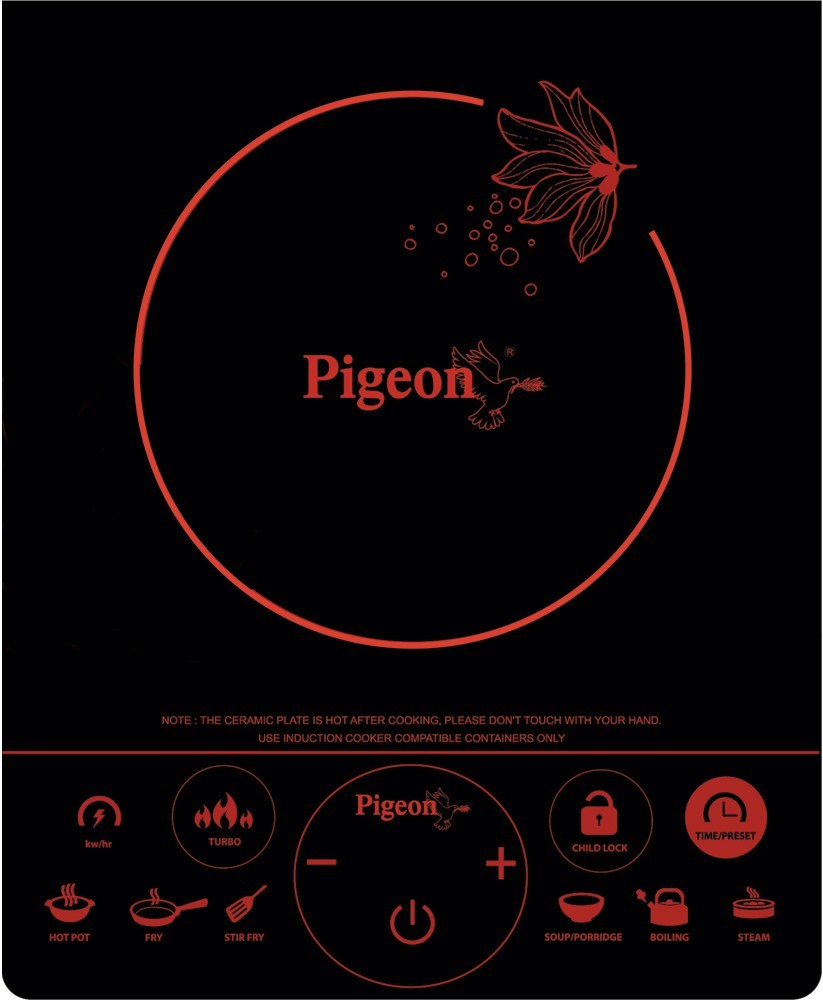 pigeon induction stove rapido touch dx