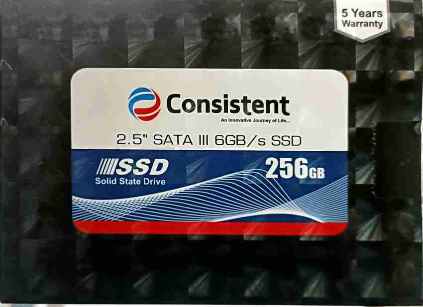  Consistent 2.5 256GB SSD (CTSSD256S6) with SATA III Interface,  6Gb/s Read/Write Speed Upto - 552/500 MB/s, 5 Years Warranty : Electronics
