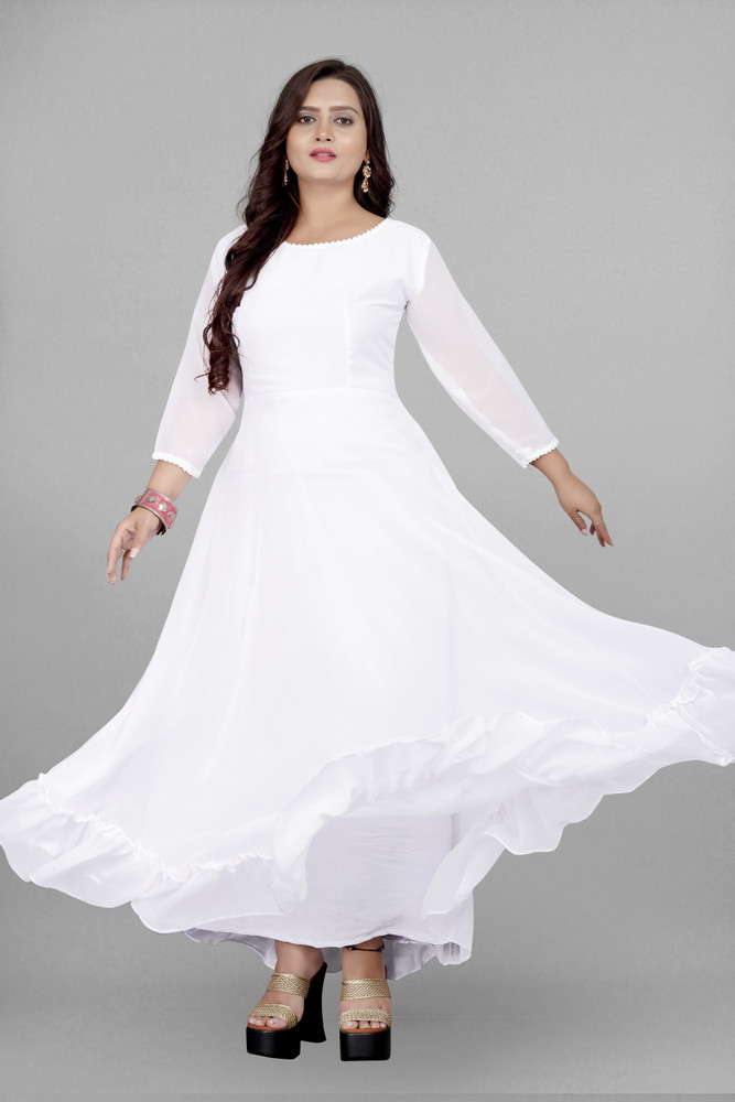 White deals umbrella churidar