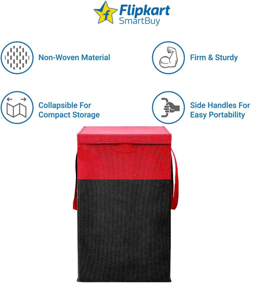 Flipkart SmartBuy 52 L Red Laundry Basket - Buy Flipkart SmartBuy 52 L Red  Laundry Basket Online at Best Price in India