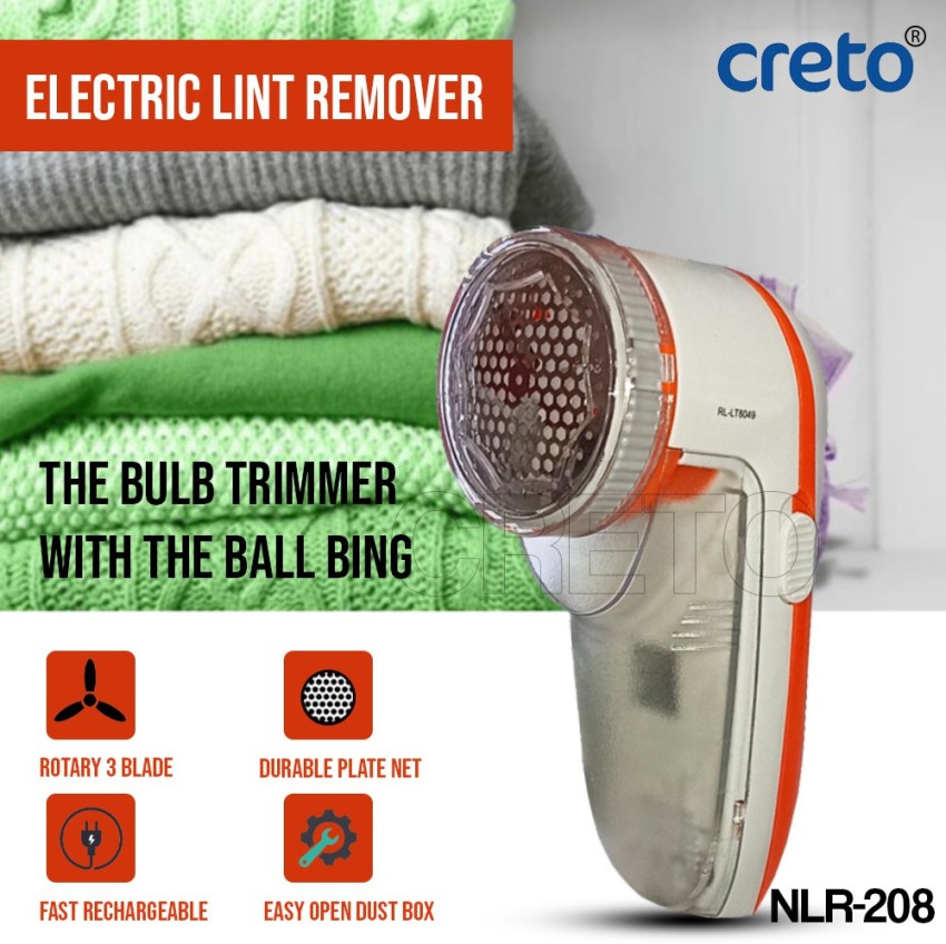 CRETO NLR-208 Electric Handy Sweater & Woolen Clothes Lint Cleaning Fluff  Remover Lint Roller Price in India - Buy CRETO NLR-208 Electric Handy  Sweater & Woolen Clothes Lint Cleaning Fluff Remover Lint