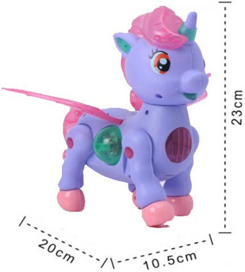 Toyvala Super3D Lighting and Music Simulation Walking Unicorn