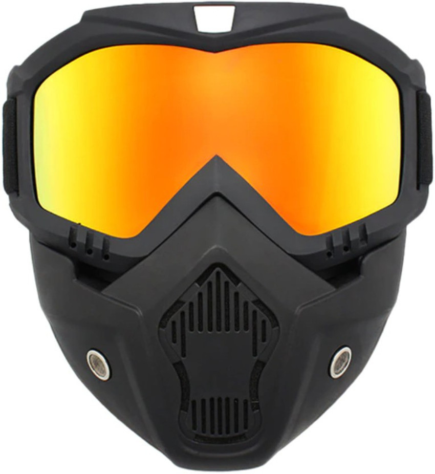 Orange motorcycle goggles hot sale