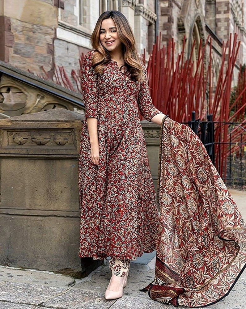 Anarkali kurta 2025 with dupatta