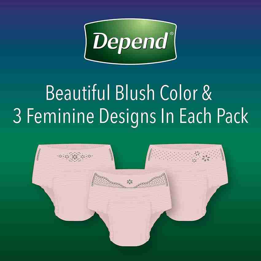 Depend Night Defense Incontinence Overnight Underwear for Women, Large, 30  Count Pantyliner, Buy Women Hygiene products online in India
