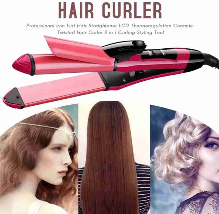 Curler plus straightener outlet