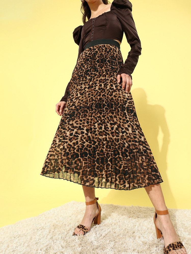 KASSUALLY Animal Print Women Flared Black Skirt Buy KASSUALLY Animal Print Women Flared Black Skirt Online at Best Prices in India Flipkart