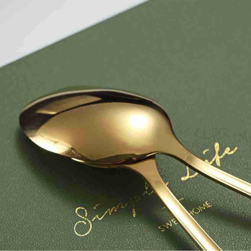 Indian Cloud 12 Pieces Luxurious Spoons Stainless Steel Soup Spoon, Dessert  Spoon, Measuring Spoon, Ice-cream Spoon, Table Spoon, Serving Spoon Set  Price in India - Buy Indian Cloud 12 Pieces Luxurious Spoons