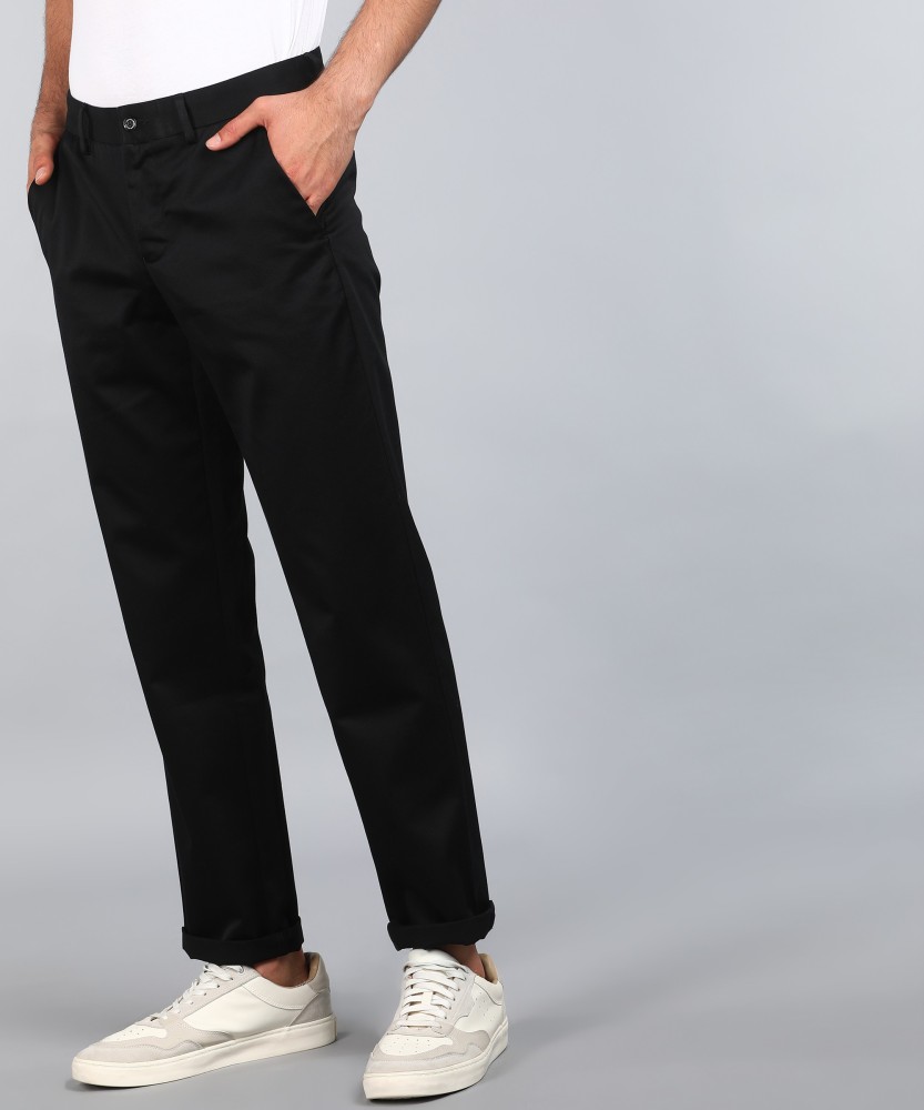 Buy Louis Philippe Black Trousers Online - 805374