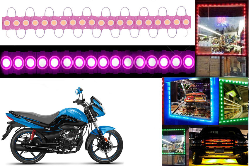 SMARTER RIDE Pink LED Module Ultra Bright Waterproof Lights for