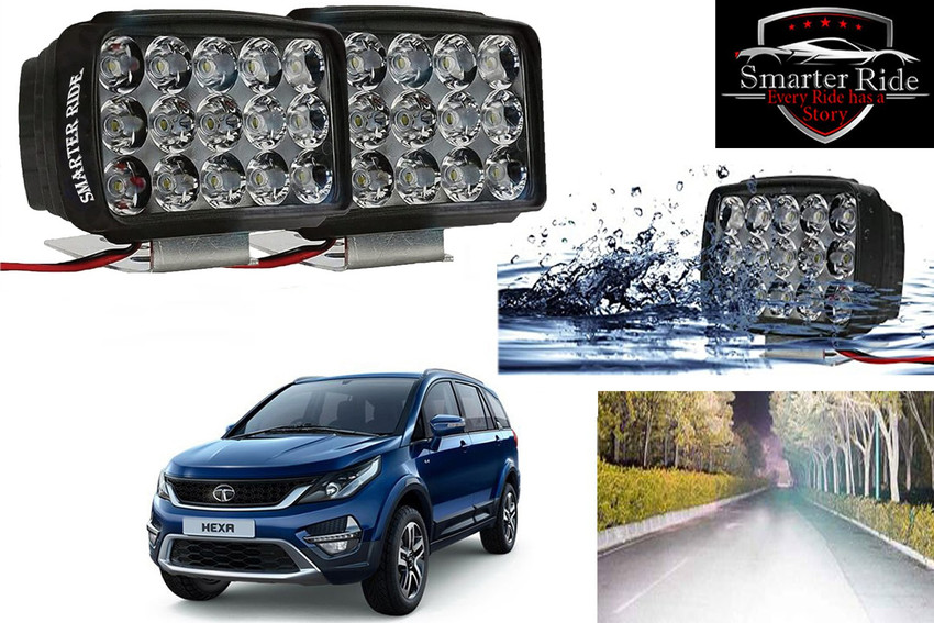SMARTER RIDE 15 LED Fog Light High Power Fog Lamp for Tata Hexa