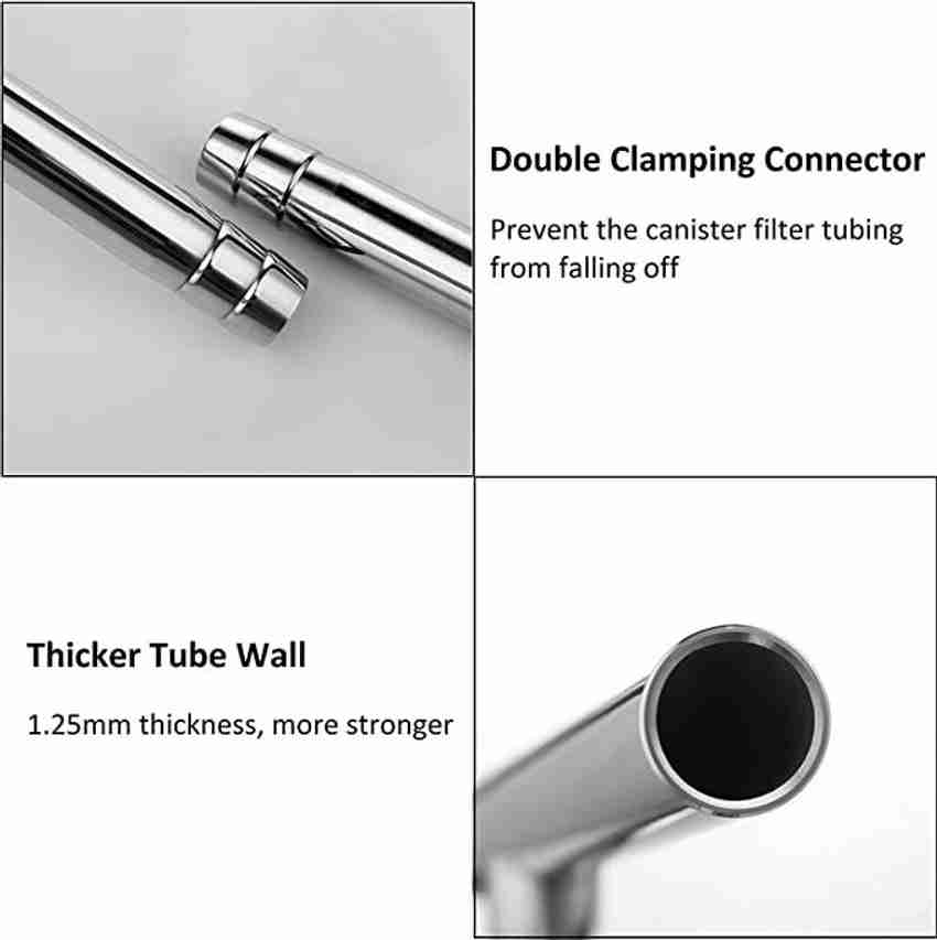 Aquarium top filter tubing