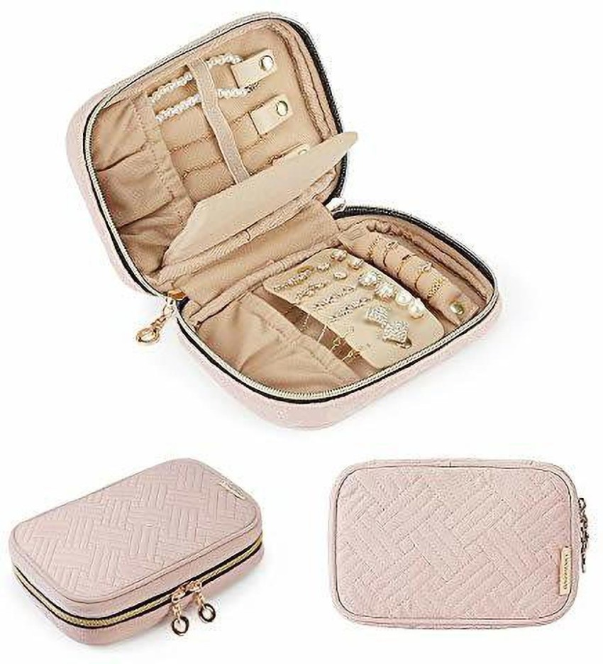 BAGSMART Belle Jewelry Organizer, Small / Soft Pink