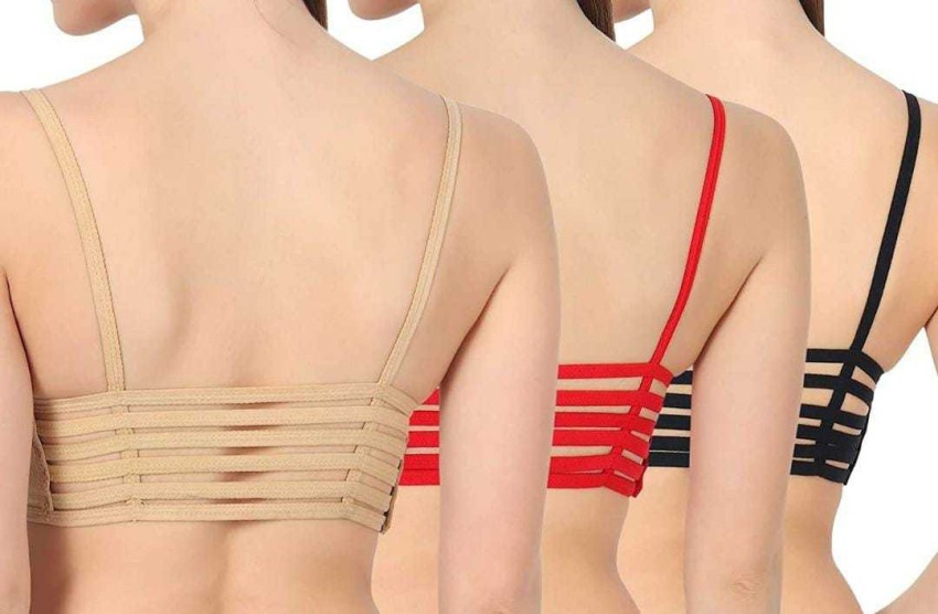 Upstairs Women's Stretchable Modal 6 Strap Designer Bralette For