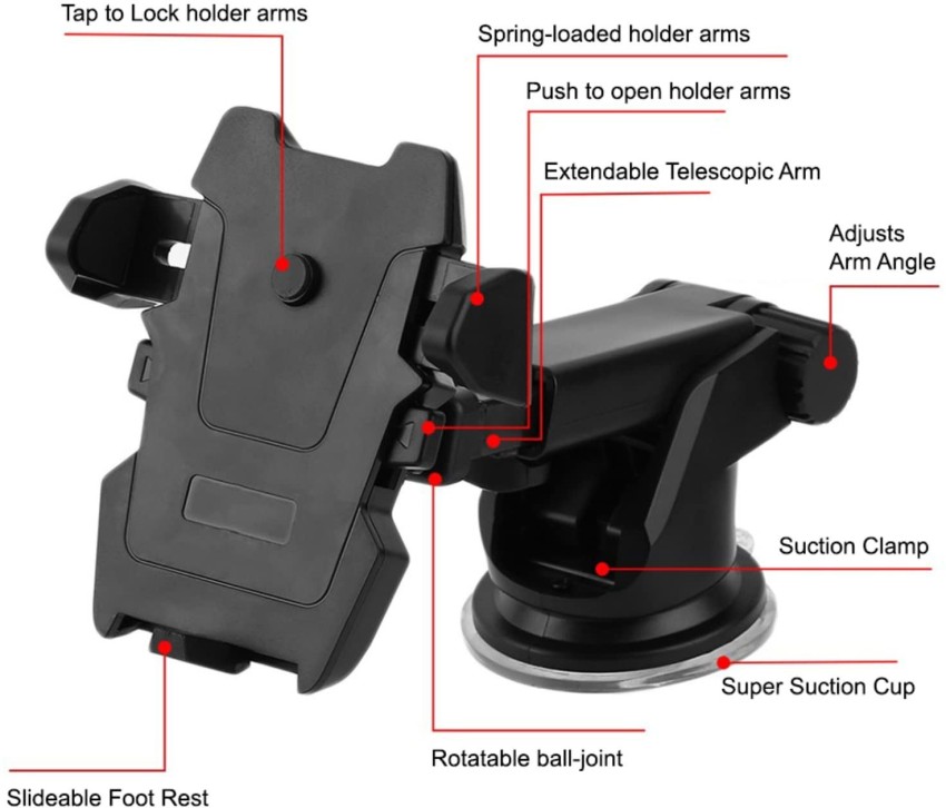 Mega Grip Sticky Suction Windshield or Dash Phone Car Holder Mount for –  Lido Radio Products