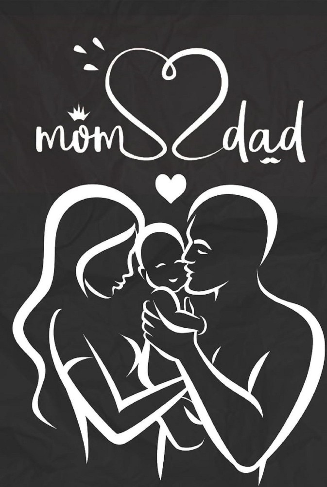 Mom Dad Love New Logo Car Sticker for Car Stickers