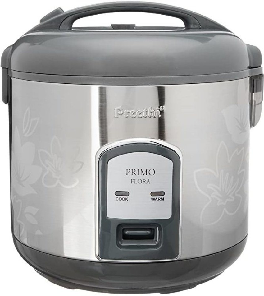 Preethi Primo RC 311 P18 Flora 1.8-Litre Electric Rice Cooker with Steaming  Feature Price in India - Buy Preethi Primo RC 311 P18 Flora 1.8-Litre  Electric Rice Cooker with Steaming Feature Online
