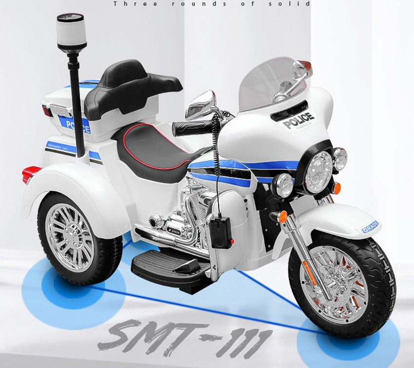PP INFINITE Police Style Kids Electric Ride on Bike Key Start
