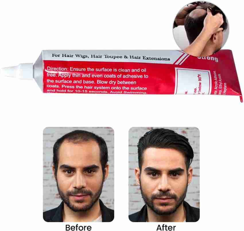 GROWTH Waterproof Toupee Fixing Glue Tube for Men and Boys LACE