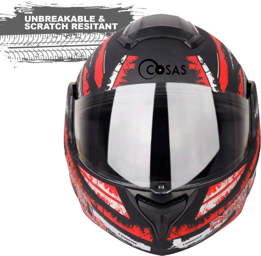 Red graphic helmet store