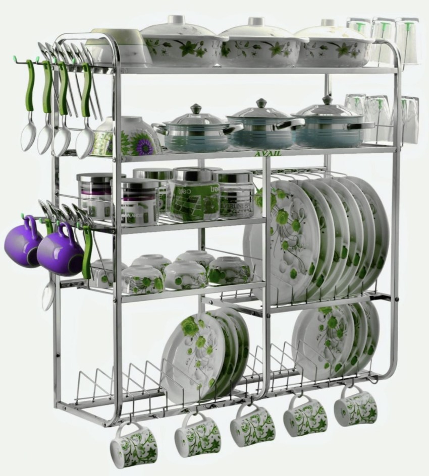 Stainless steel racks discount for modular kitchen