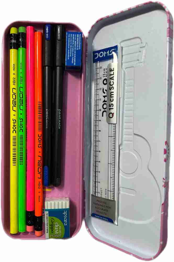 Flipkart Seven Tin pencil box Guitar Art Metal Pencil Box Box