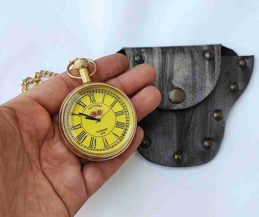 Brass pocket watch hot sale chain