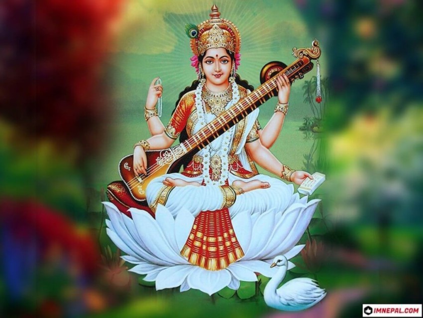 Good Morning Saraswati Devi Images In Hindi - Good Morning Wishes & Images  In Hindi