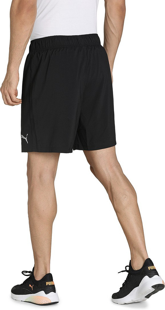 PUMA Solid Men Black Sports Shorts
