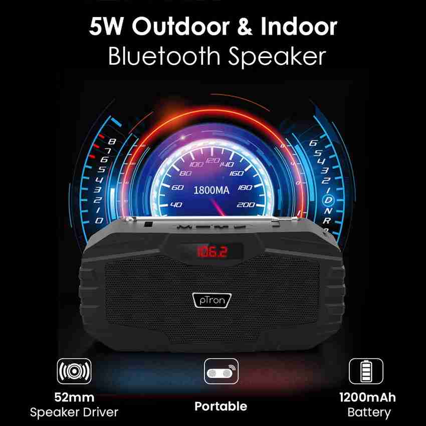 Ptron bluetooth speaker flipkart sales