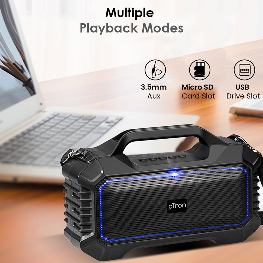 Ptron bluetooth speaker shop flipkart