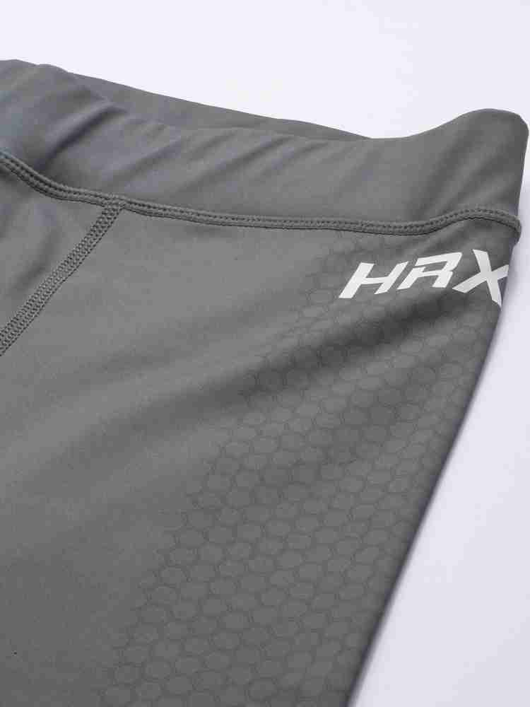 Buy HRX Active By Hrithik Roshan Men Grey Rapid Dry Compression Training  Tights - Tights for Men 4453252