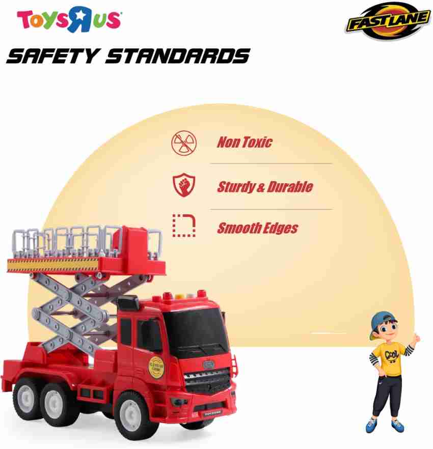 Toys R Us Fast Lane Rescue Squad Elevator Crane Premium Quality with Mechanical Elevator