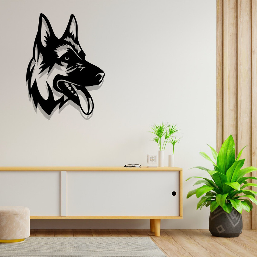 German shepherd metal art 2025